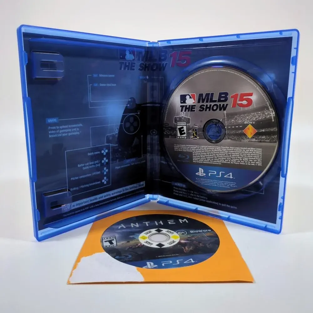 MLB The Show 15 (PlayStation 4 PS4) Complete w/ Case & Manual + BONUS Anthem